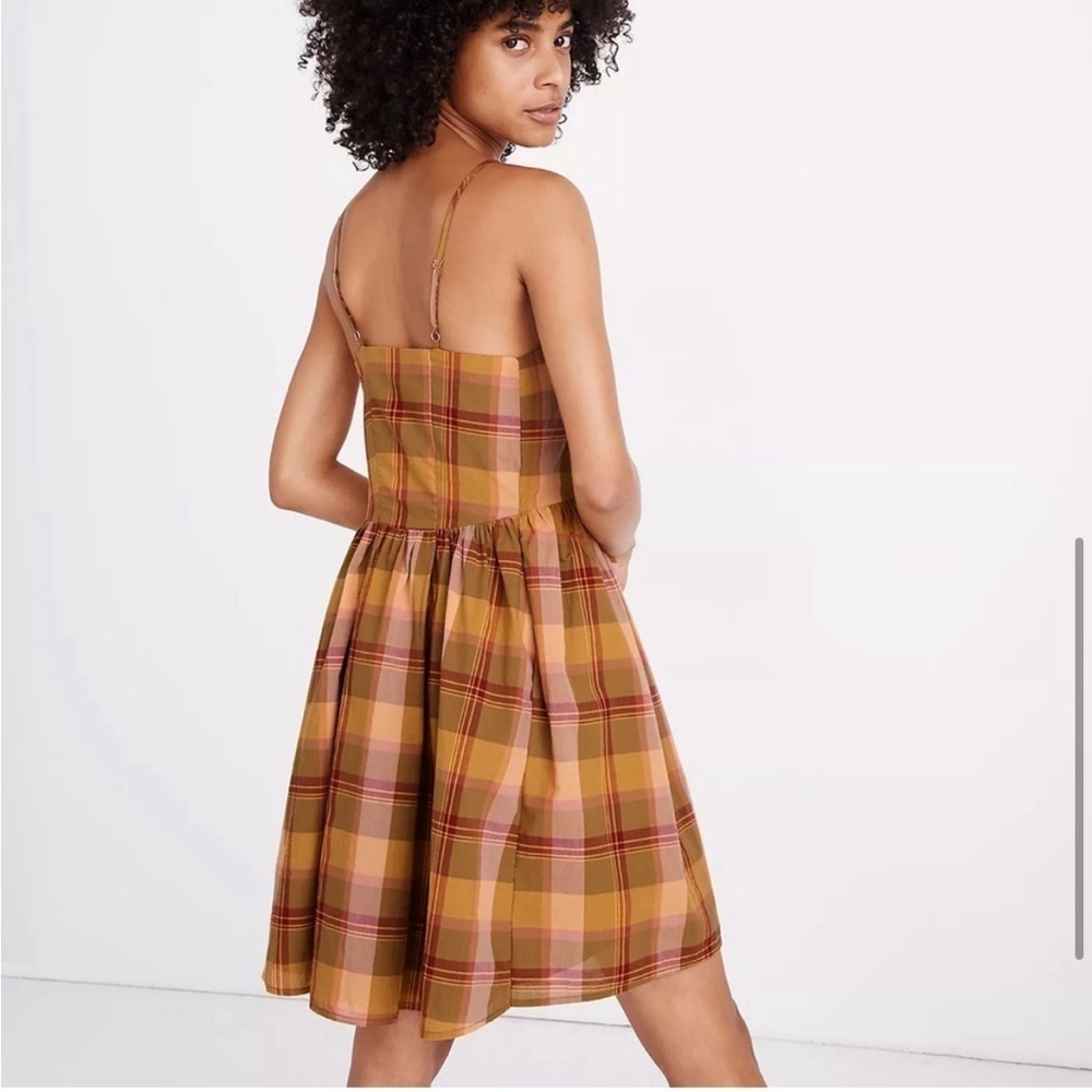 Madewell Plaid Babydoll Cami Dress size small - Picture 3 of 10